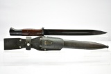 WWII, 1943 German Bayonet For Mauser 98K, W/ Scabbard & Frog