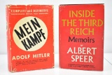(2) Books - 1940 Mein Kampf & 1970 Inside The Third Reich - Sells Together