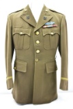 WWII, US Army Officers Jacket W/ Pins & Metals