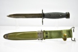Vietnam War Era, U.S. M7 BOC Bayonet W/ M8A1 PWH Scabbard