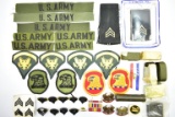 U.S. Army Patches/ Pins/ Medals/ And More - (Sells Together)