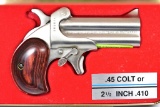 1997, American Derringer, 45 Colt Cal. Or 410 Ga., Double Barrel (Never Fired)