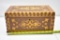Early Wooden Dresser Box With Decorative Inlay