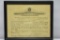 WWI Official Letter Of Rank Promotion