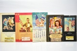 (5) 1940's Advertising Calendars - 1941, 1943, 1945 & 1946 (Sells Together)