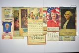 (10) 1940's Advertising Calendars (Sells Together)