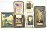 (6) 1940's Advertising Thermometers/ Mirrors/ Calendars (Sells Together)