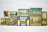 (9) Antique Advertising Thermometers/ Calendars (Sells Together)