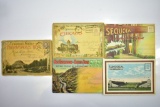 (6) Early Souvenir Postcard Sets (Sells Together)