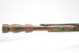 Early Wood Cane With Snake & Lizard Design