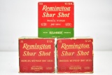 (2 Full/ 1 Partial) Vintage Boxes Of Remington 12 Ga. Shells (Sells Together)