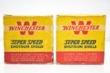 (1 Full/ 1 Partial) Vintage Boxes Of Winchester 12 Ga. Shells (Sells Together)