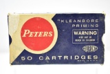 (1 Partial) Vintage Box Of Peters 38 Spl Police Match Bullets