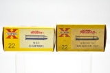 (2 Full) Vintage Boxes Of Western Super X 22 WRF/ 22 WMR Bullets (Sells Together)