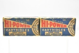 (2 Full) Vintage Boxes Of Federal Hi-Power 22 Short Bullets (Sells Together)