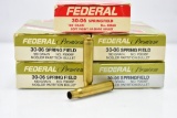 100 Brass Casings (No Live Rounds) - Federal 30-06 Sprg (Sells Together)