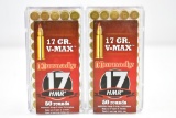 100 Rounds Of New Hornady 17 HMR Cal. (Sells Together)