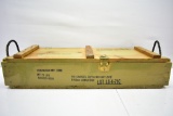 Large Wooden Military Ammo Crate - UN 0060