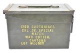 Circa 1960's/ 70's U.S. Army 38 Special Cal. Ammo Can,