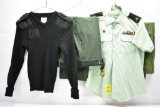 Vintage Army Clothes - Shirt, Sweater And 2 Pairs Of Trousers (Sells Together)