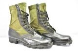 Vintage Army Boots Green/ Black - 10R