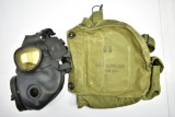 Circa Korean War U.S. M-17 Gas Mask W/ Bag