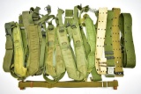 Various Vintage U.S. Military Belts/ Back Pack Straps (Sells Together)