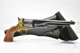 1981 Italian, Model 1860 Army, 44 Cal., Black Powder Revolver (W/ Holster)