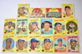 (16) 1959 Topps LA Dodgers Baseball Cards (Sells Together)