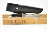 Buck Hunting Knife #119 With Sheath & Box