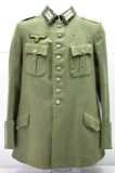 WWII German Officer Green Wool Tunic