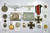 WWII German Pins & Buckles (Sells Together)