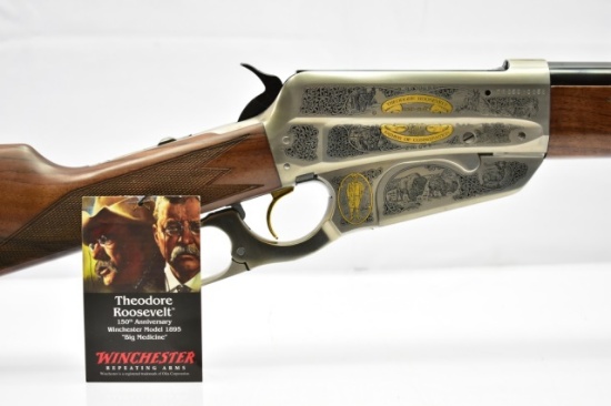 New Winchester, 1895 Theodore Roosevelt High Grade, 405 Win Cal. W/ Box