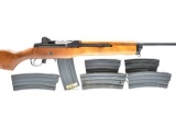 1981 Ruger, Mini-14, 223 Rem Cal., Semi-Auto W/ 6 Magazines