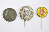 (3) WWII German Stick Pins