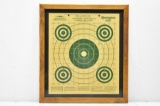 Vintage Remington Du-Pont Framed Target