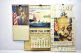 (5) Large Vintage U.S. Patriotic Calendars
