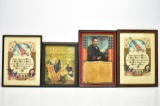 (4) Antique Framed U.S. Patriotic Prints