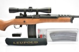 Ruger, Mini-14, 223 Rem Cal., Semi-Auto In Box W/ 3 Magazines and Leupold scope.