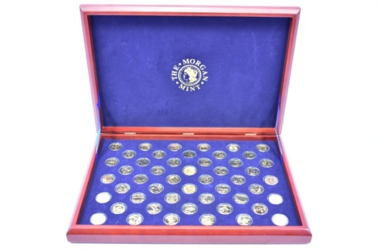 NIB, 24-Karat Gold U.S. Statehood Quarters Collection In Presentation Case