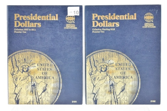 (39) Presidential Dollars In Books 2007-2016 (2 Books)