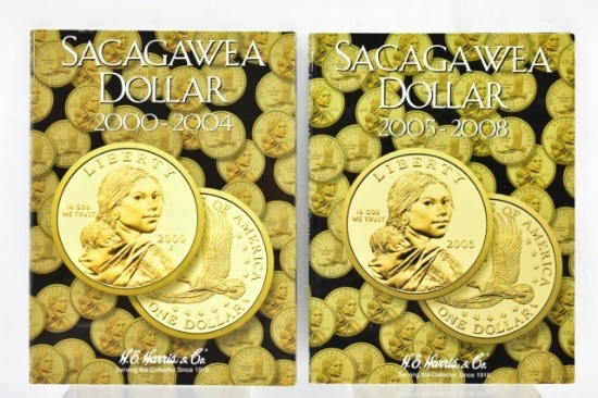 (20) Sacagawea Dollars In Books 2000-2008 (2 Books)