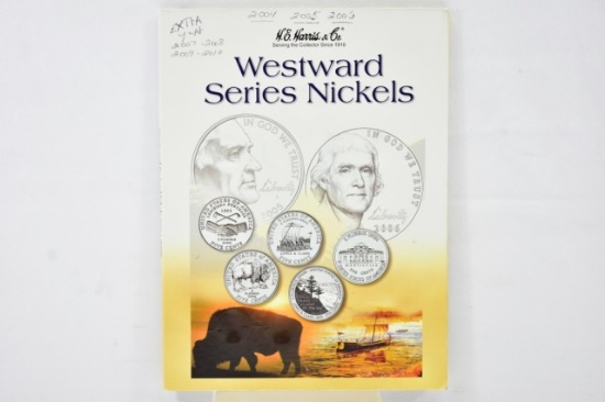 (21) Westward Series Nickels In Book 2004-2006 With 2007-2010 Extras