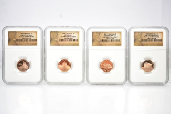 (4) 2009-S Special Issue Series Lincoln Pennies