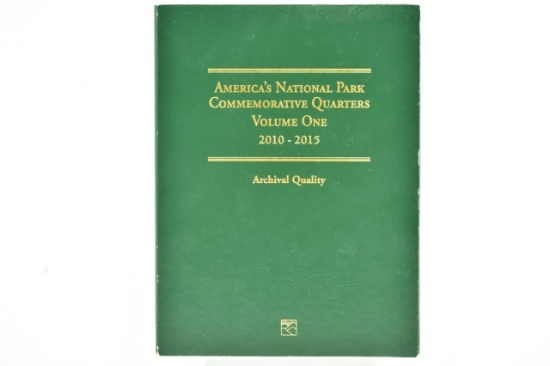 (60) America's National Park Commemorative Quarters In Book 2010-2015