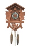 Vintage, Hubert Herr German Wood Carved Cuckoo Clock