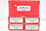 250 Rounds Of 45 ACP Caliber Ammo (Sells Together)