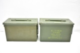 (2) Military Ammo Cans (Sells Together)