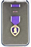 U.S. Purple Heart Medal - For Military Merit - In Case