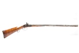 19th Century, Unmarked Double Barrel Percussion Shotgun W/ Gold Inlay (1850's)